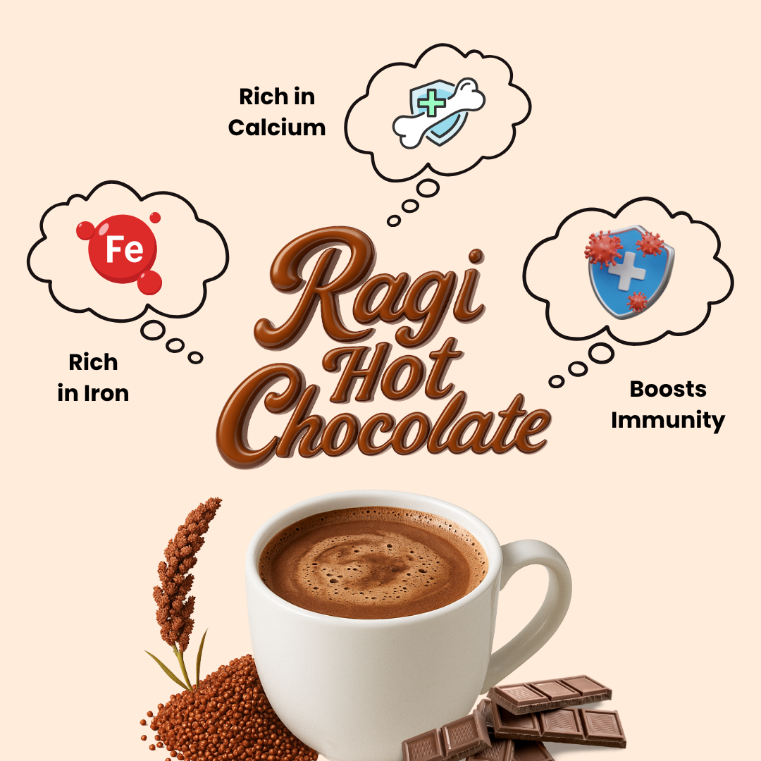 Ragi Hot Chocolate