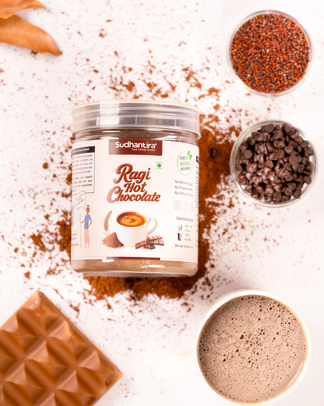 Ragi Hot Chocolate