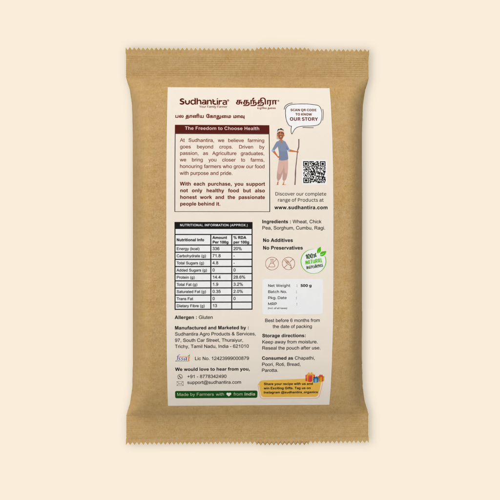 Organic Multi-Grain Atta / Wheat Flour