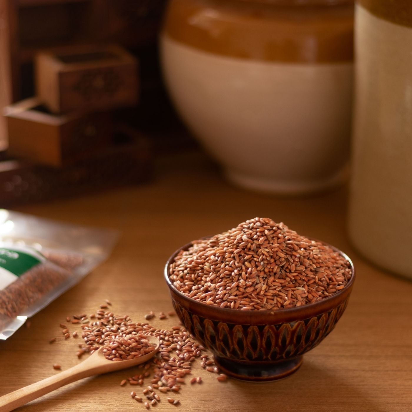 Karunkuruvai Rice / Red Rice - Organic - Traditional Rice