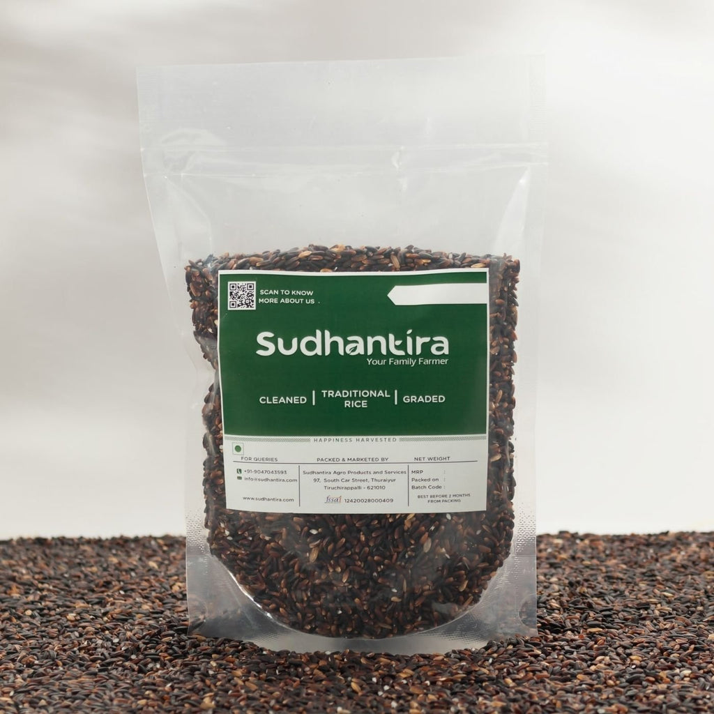 Karuppu Kavuni/Black Rice - Organic - Traditional Rice