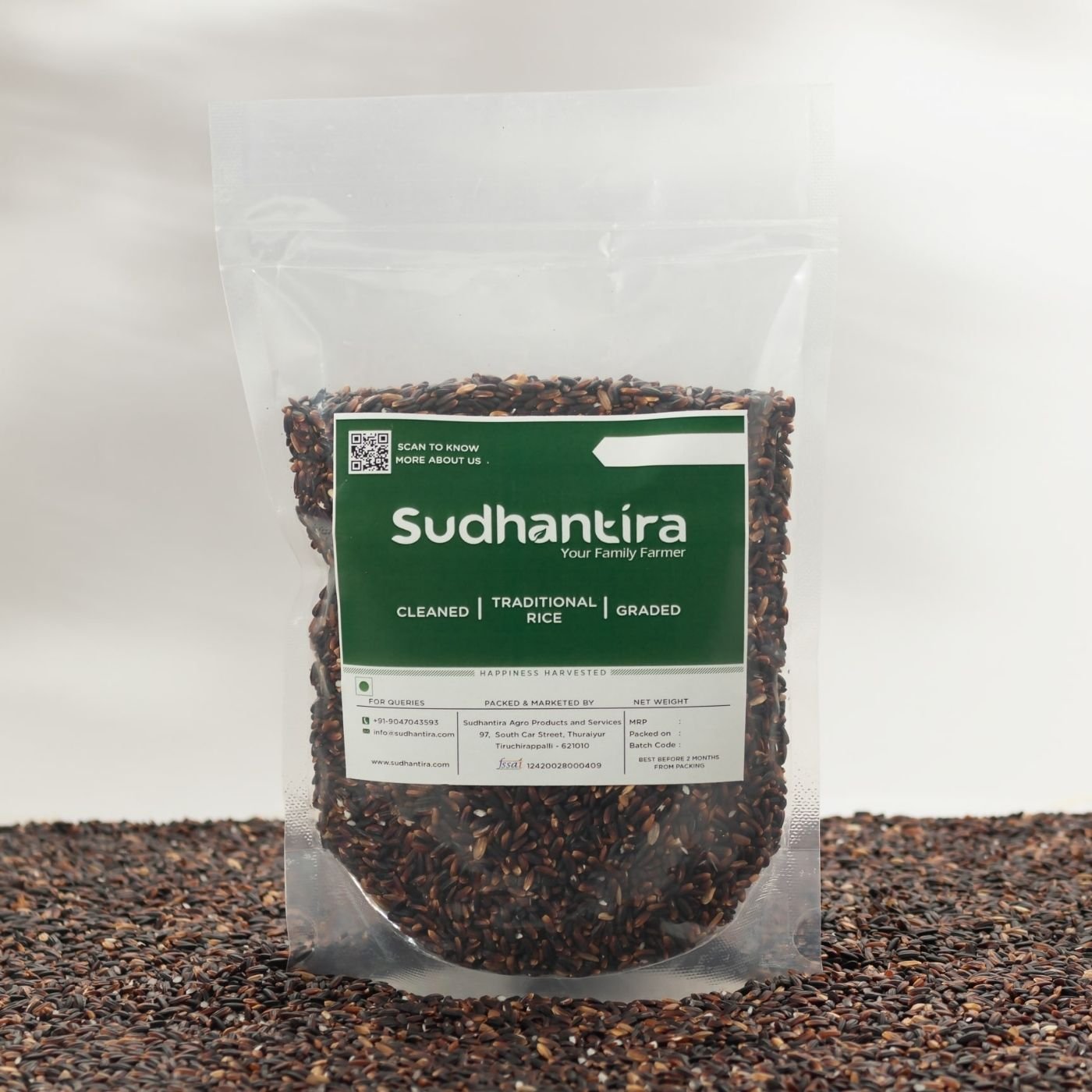 Karuppu Kavuni/Black Rice - Organic - Traditional Rice