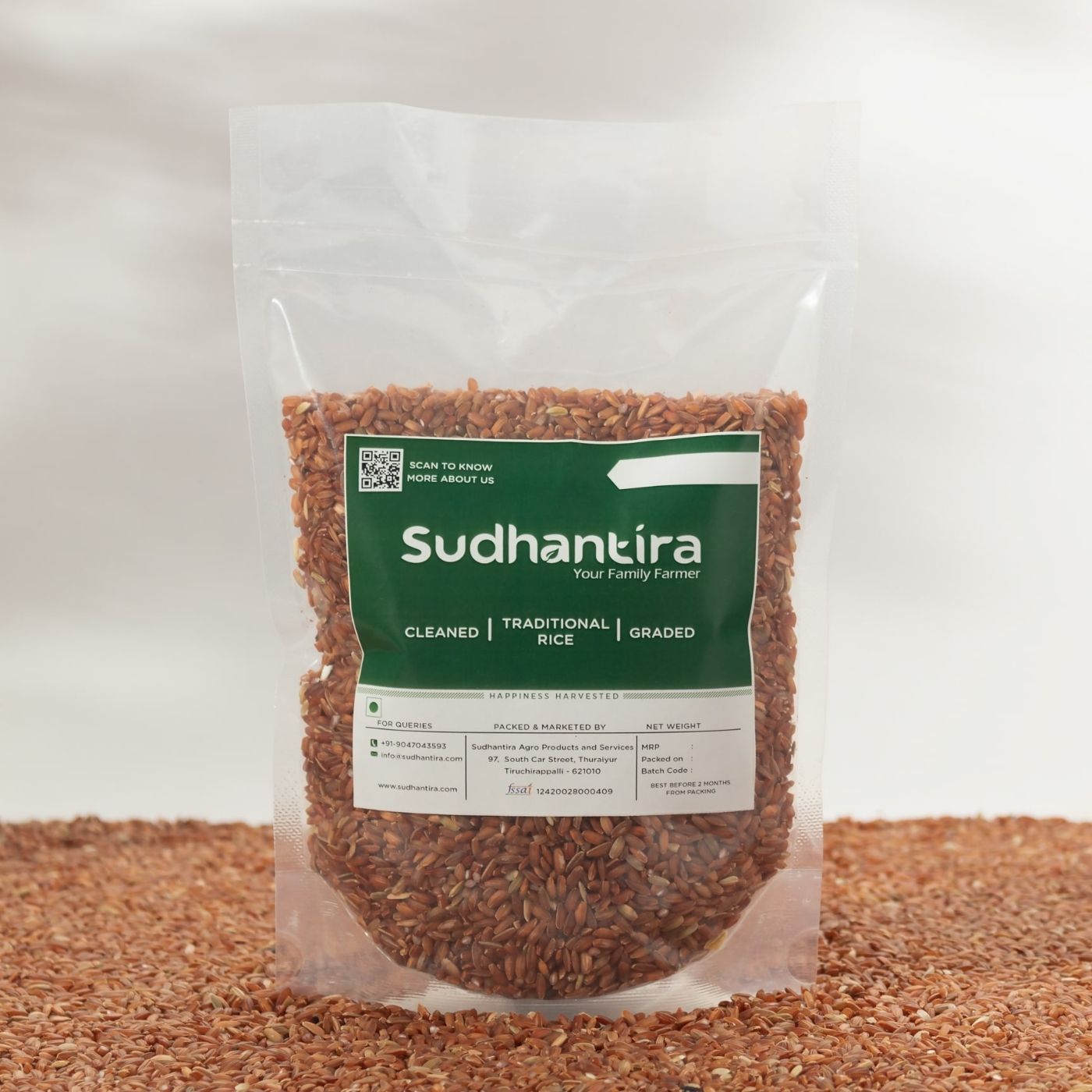 Mappillai Samba / Red Rice - Organic - Traditional Rice